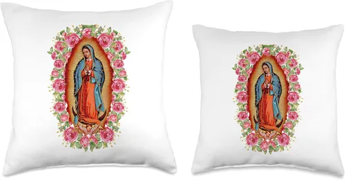 Miniatura 3 de Virgen María Linda Y Querida Co Nuestra Señora Virgen De Guadalupe Almohada Virgen María, 18.0 x 18.0 in, multicolor