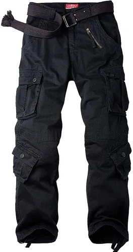 BDU - Pantalones militares casuales para hombre, tácticos de combate militar salvaje ACU Rip Stop Camo Cargo pantalones de trabajo con 8 bolsillos