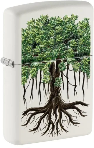 Miniatura 10 de Zippo Mechero de latón envejecido árbol de la vida eterna