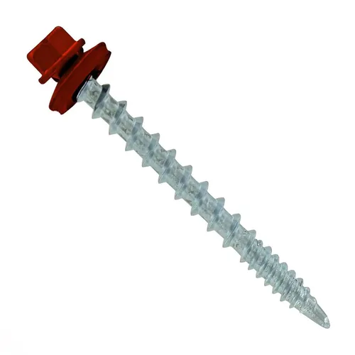 Miniatura 39 de Fasteners Plus ST Fastening Kwikseal Woodbinder Tornillos de Metal a Madera #10 X 1 Burgundy con Arandela de Goma EPDM, 250 Unidades - Diseñados