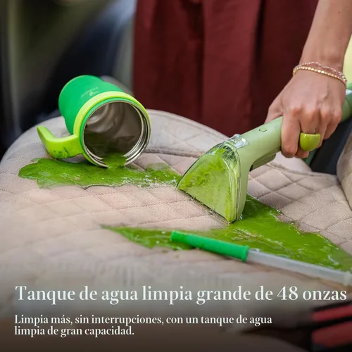 Miniatura 4 de BISSELL Little Green - Limpiador portátil multiusos de alfombras y tapicería, 1400B Verde