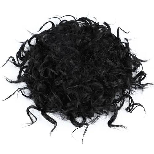 Miniatura 2 de Lommel Pieza de cabello desordenado, moño rizado, ondulado suelto, pieza de cabello con cordón elástico, moño desordenado, extensión de cola