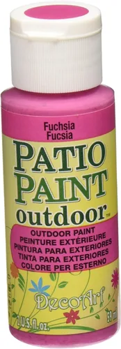 Miniatura 10 de DecoArt Patio Paint Pintura acrílica de 2 onzas color amarillo sol Sunshine Yellow