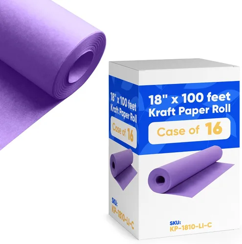 Miniatura 21 de Papel kraft negro de 18 x 1200 pulgadas (100 pies), 45 libras de grosor, reciclable hecho en Estados Unidos, 16 rollos
