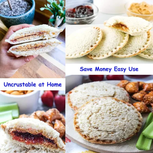 Miniatura 4 de Cortador y sellador de sándwich, para hacer sándwiches sin corteza para niños, fácil para fiambrera escolar y caja de Bento, verde