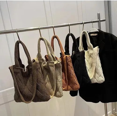 Miniatura 4 de Coconut Girl - Bolsa de mano estética para playa, bolsa de mano de ganchillo, accesorios de playa para mujer