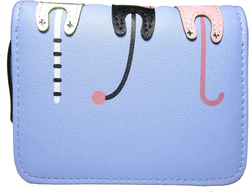 Miniatura 2 de Monedero de gato lindo para mujer, monedero plegable