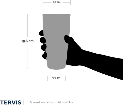 Miniatura 5 de Taza de viaje Tervis de doble pared transparente y colorida con tapa fabricada en Estados Unidos mantiene las bebidas frías y calientes, 24 onzas