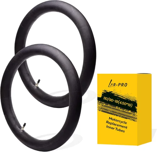 Miniatura 9 de Paquete de 2 tubos interiores de motocicleta 100/90-19 (4.10 x 19), tubos de goma natural para motocross de 19 pulgadas, tubos resistentes a