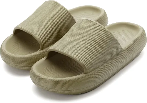 Miniatura 6 de BRONAX Pantuflas Cloud para mujeres y hombres Pantuflas de almohada sandalias de baño Extremadamente cómodas Suela gruesa acolchada