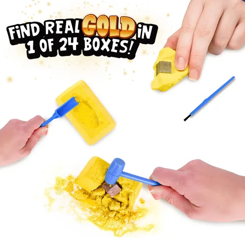 Miniatura 2 de Sunny Days Entertainment Kit de excavación de oro, juguete de ciencia misteriosa para niños, recuerdo de fiesta, bolsas de regalo, regalo del día