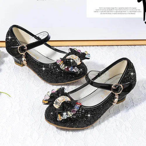 Miniatura 4 de Cadidi Dinos Zapatos de vestir para niñas con tacón de fiesta de boda Mary Jane Princess Flower Shoes (bebéniño pequeñoniño grande)