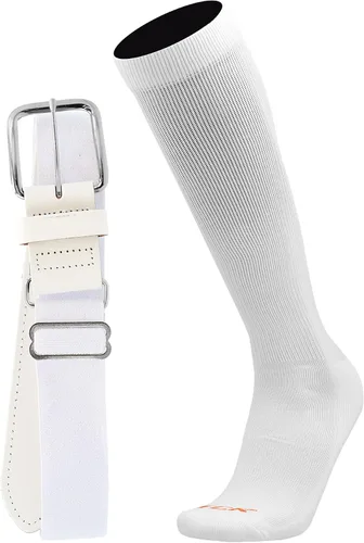 Miniatura 13 de MadSportsStuff - Combo de calcetines y cinturón de sóftbol o béisbol, tallas profesionales para jóvenes y adultos