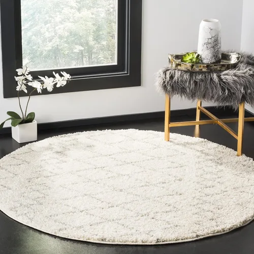 Miniatura 31 de SAFAVIEH Berber Shag Collection BER165C - Alfombra marroquí que no desprende pelusa, felpa de 1.25 pulgadas de grosor, para sala de estar