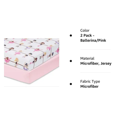 Miniatura 9 de EVERYDAY KIDS - Sábana bajera para cuna, 100% micro fibra suave, transpirable e hipoalergénica, se adapta al colchón de cuna tamaño estándar de 28