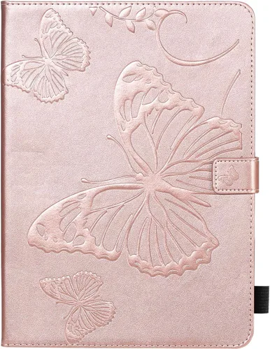 Miniatura 8 de Funda tipo folio para iPad Pro de 11 pulgadas 2018-2022, iPad Air de 11 pulgadas y 10.9 pulgadas, Techcircle Butterfly en relieve, funda inteligente