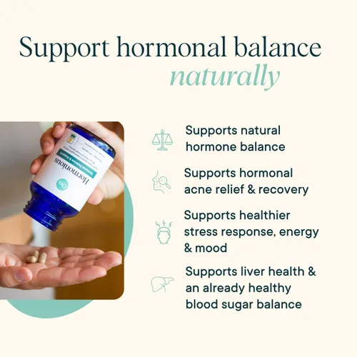 Miniatura 8 de Ora Organic Suplemento de equilibrio hormonal natural y alivio del acné hormonal para mujeres, ayuda a la piel, el estado de ánimo, la energía