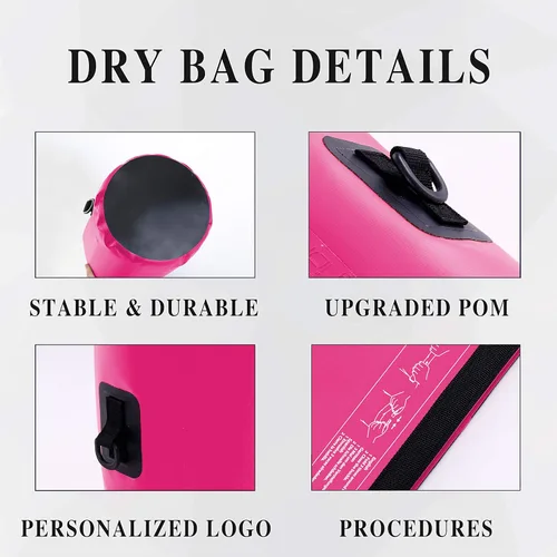 Miniatura 2 de IDRYBAG Bolsa seca para kayak impermeable 2L/5L/10L/15L/20L, pequeña bolsa impermeable para navegación