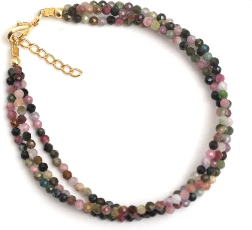 Miniatura 51 de Gempires Natural Multi Strand Beaded Bracelets Lightweight Handmade Gemstone Jewelry Hypoallergenic 8 Inch Gold Plated Stylish Everyday Wear Jewelry