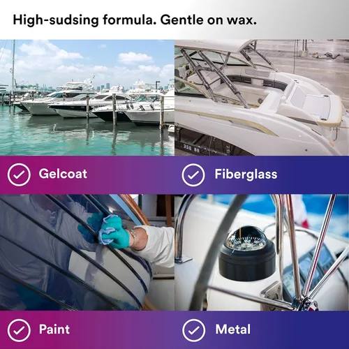 Miniatura 4 de Perfect-It 3M Lavado para Botes, 09035, 1 Cuarto, Fórmula Concentrada de Fuerza Profesional, Limpieza Suave, Seguro para Gelcoat, Pintura, Fibra
