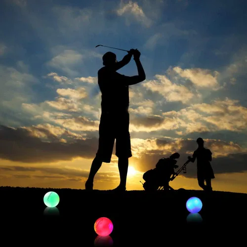 Miniatura 6 de Crestgolf Glow in The Dark Golf Balls with Glow Tees, Super Bright Light Up LED Balls with 12-Minute Reset Timer, Fun Gift for Men and Women