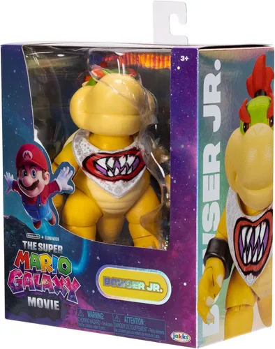 Miniatura 9 de Figuras de acción de la película Super Mario Galaxy de 5 pulgadas Serie 1 – Bowser Jr. Figura con accesorio de pincel – Detalles premium y 17 puntos