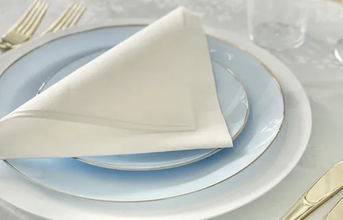 Miniatura 5 de Ocasiones" Paquete de 50 platos (25 invitados) - Juego de platos de plástico desechables para fiesta de boda, cena de 25 x 10.25 pulgadas + 25 x