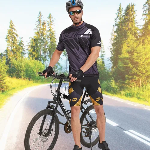 Miniatura 2 de sponeed Pantalones cortos de ciclismo acolchados para hombre, pantalones de montar en bicicleta, ropa de ciclismo, ropa de bicicleta, mallas