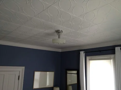 Miniatura 5 de A La Maison Ceilings R82 - Azulejos de techo de espuma con pegamento (256 pies cuadrados/caja), paquete de 96, color blanco liso blanco simple