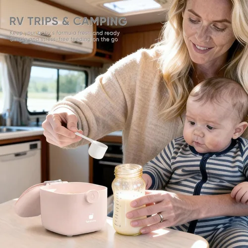 Miniatura 2 de Termichy Contenedor Dosificador de Fórmula en Polvo: Contenedor de Almacenamiento de Fórmula para Bebés de 14OZ para Viaje - Porta Fórmula Portátil