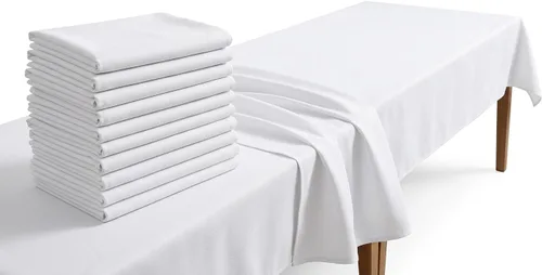Miniatura 24 de Mantel rectangular de poliéster, manteles para mesas rectangulares de 6 pies, manteles de tela decorativa lavable para bodas, banquetes y campamento