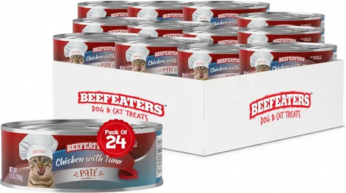 Miniatura 9 de Beefeaters Chunk in Salsa - Golosinas para gatos de 3 onzas (paquete de 24 unidades), alimentos húmedos de primera calidad, ricos en vitaminas