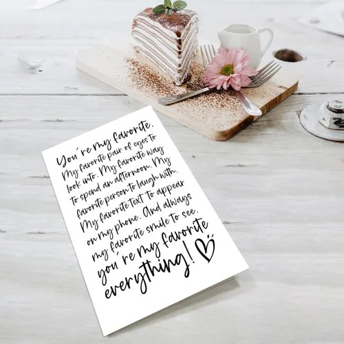 Miniatura 4 de Supoeguk Tarjeta romántica de aniversario de poema para hombres, tarjeta de cumpleaños para novio, marido, tarjeta de amor para él, You Are My
