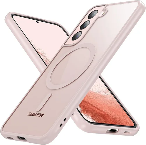 Miniatura 30 de OWKEY Funda para Samsung Galaxy A37/A36 Bark Phone Pro 5G con soporte, magnética, a prueba de golpes, para Magsafe translúcida mate, transparente