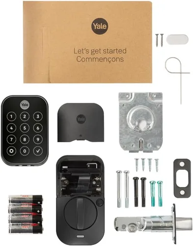 Miniatura 8 de Yale Assure Lock 2 Touch Deadbolt, Cerradura de puerta de entrada sin llave de ante negro con teclado digital táctil y escáner de huellas