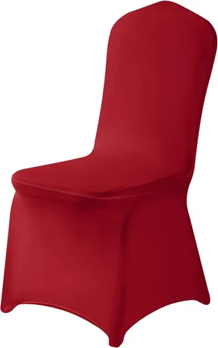 Miniatura 17 de Paquete de 6 fundas para sillas plegables de elastano negro en tela elástica lavable para bodas, fiestas, vacaciones, celebraciones y otros eventos