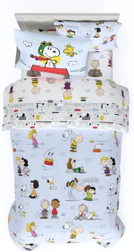 Miniatura 21 de Curious George - Juego de ropa de cama tamaño individual, juego de 5 piezas para niños, edredón reversible súper suave y acogedor con funda