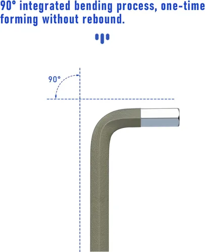 Miniatura 3 de Llave Allen de llave hexagonal de extremo de bola de 0.059 in, llave hexagonal interna, herramienta de reparación de acero S2 de brazo largo