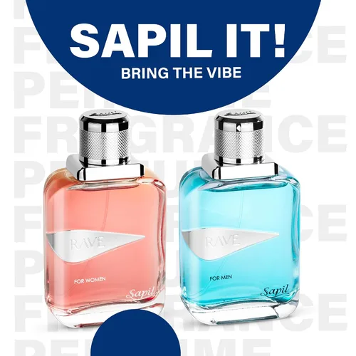 Miniatura 7 de Sapil Rave 100 ml Eau De Toilette para Hombres - Toilette de Dubai de Larga Duración, Aroma Fresco y Picante para Uso Diario, Toilette Árabe