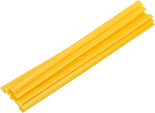 Miniatura 55 de MECCANIXITY 5 varillas de soldadura de plástico amarillo de 0.374 in x 9.843 in HDPE cinta plana de soldadura de plástico para reparar tanques