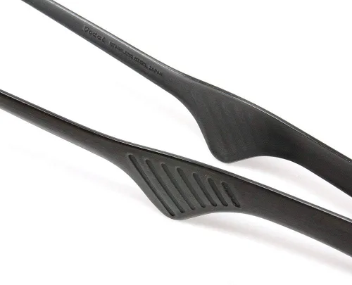 Miniatura 3 de Todai - Pinzas para barbacoa Yakiniku antideslizantes de acero inoxidable de 9.4 pulgadas (negro)