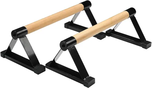 LONGTA - Soporte elástico de madera, barras de flexiones, soporte para calistenia, herramienta de entrenamiento antideslizante para yoga y gimnasia,