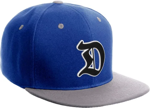 Miniatura 1680 de Daxton Gorra clásica con visera de billete plano con letras del alfabeto inglés antiguo de la A a la Z