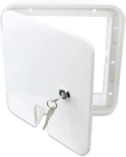 Miniatura 6 de Puerta de acceso eléctrica para puerta de acceso eléctrico para caravana, remolque, autocaravana, autocaravana, color negro
