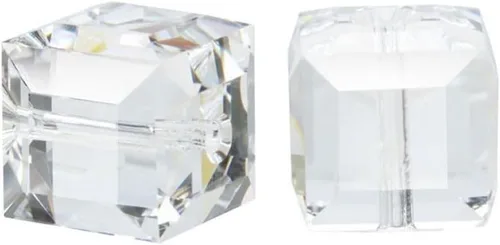 Miniatura 29 de 50 piezas Adabele cuentas austriacas de 6 mm de cristal facetado en cubo amatista sueltas, compatibles con cristales Swarovski Preciosa 5601 SSC611