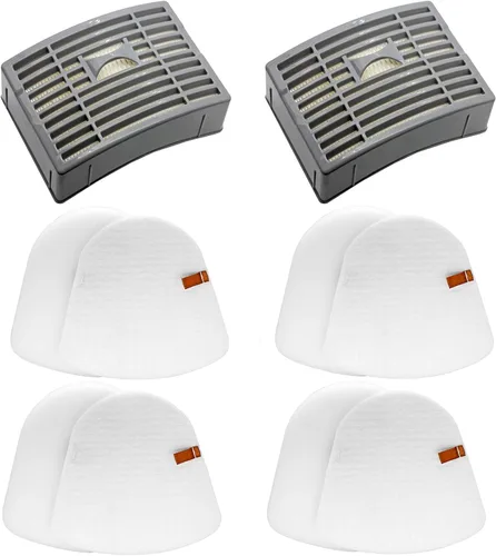 Lemige Piezas de repuesto para filtros de vacío para Shark Powered Lift-Away DLX NV580 Series NV581, NV581Q, NV585, NV586, 2 filtros de poste + 4