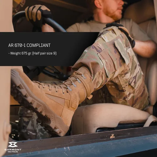Miniatura 5 de GARMONT TACTICAL T8 Defense Military Combat Boots for Men and Women, Army, Air Force, AR670-1 Compliant Footwear, Suede Leather
