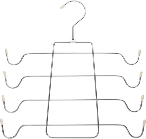 DOITOOL 2 piezas de colgador sin mangas, ganchos multifuncionales para organizador de armario, perchas que ahorran espacio para camisetas sin Beige