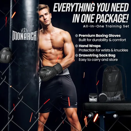 Miniatura 4 de Guantes de boxeo para hombres y mujeres con envolturas de mano para boxeo, Muay Thai, kickboxing, saco de boxeo, entrenamiento de entrenamiento