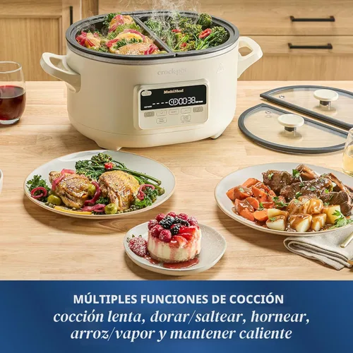 Miniatura 2 de Crock-Pot MultiMeal Multicooker y olla de cocción lenta programable con función de horneado Leche de avena